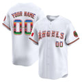 Custom Los Angeles Angels Mexico Vapor Premier Limited Jersey ¨C All Stitched-White CONTON