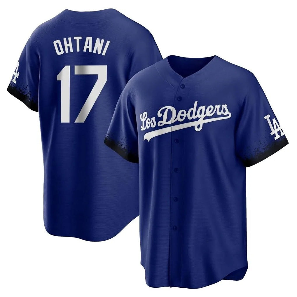 Los Angeles Dodgers #17 Shohei Ohtani Player Royal CONTON City Connect Home Game Stitched Jerseys