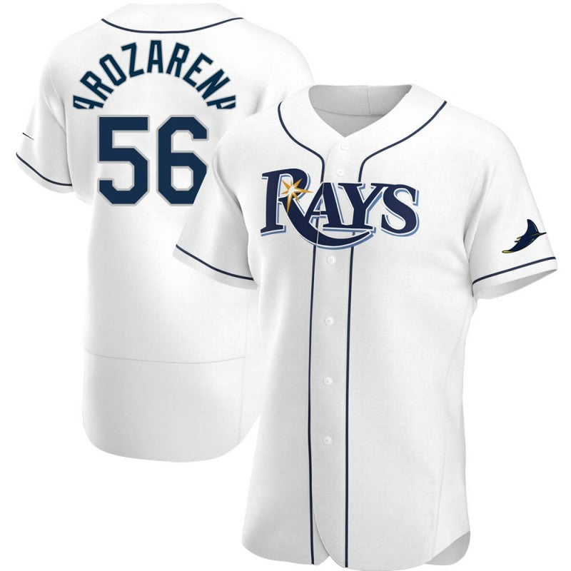 Tampa Bay Rays #56 Randy Arozarena White CONTON Home Jersey