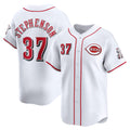 Cincinnati Reds #37 Tyler Stephenson White CONTON Home Limited Player Jersey
