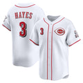 Cincinnati Reds #3 Ke'Bryan Hayes White CONTON Home Limited Player Jersey