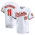 Baltimore Orioles #11 Jordan Westburg White CONTON Home Limited Player Jersey