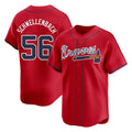 Atlanta Braves #56 Spencer Schwellenbach Player Red CONTON Limited Home Game Stitched Jerseys