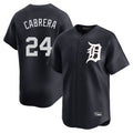 Detroit Tigers #24 Miguel Cabrera Player Navy CONTON Home Limited Game Stitched Jerseys