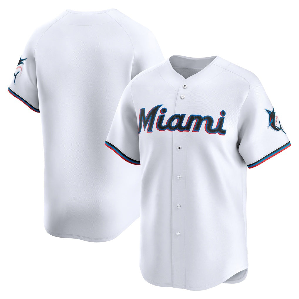 Miami Marlins White CONTON Home Limited Jersey