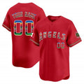 Custom Los Angeles Angels Mexico Vapor Premier Limited Jersey ¨C Red CONTON