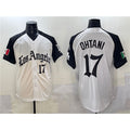 Los Angeles Dodgers #17 Shohei Ohtani White Black CONTON Mexico 2025 LA Gothic Style With Fernando Patch Vapor Premier Limited Stitched Jersey