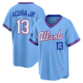 Atlanta Braves #13 Ronald Acuna Jr Powder Blue CONTON 2026 City Connect Stadium Jersey
