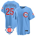 Chicago Cubs #25 Moises Ballesteros Player Light Blue CONTON 150th Anniversary Home Game Stitched Jerseys