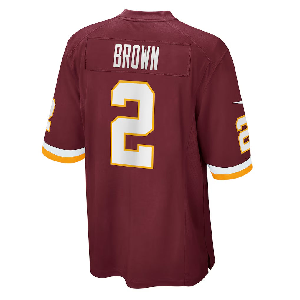 W.Football Team #2 Dyami Brown Burgundy CONTON Game Jersey