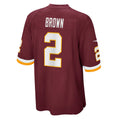 W.Football Team #2 Dyami Brown Burgundy CONTON Game Jersey