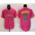 San Diego Padres #2 Xander Bogaerts Pink CONTON Player Number Fashion Jersey