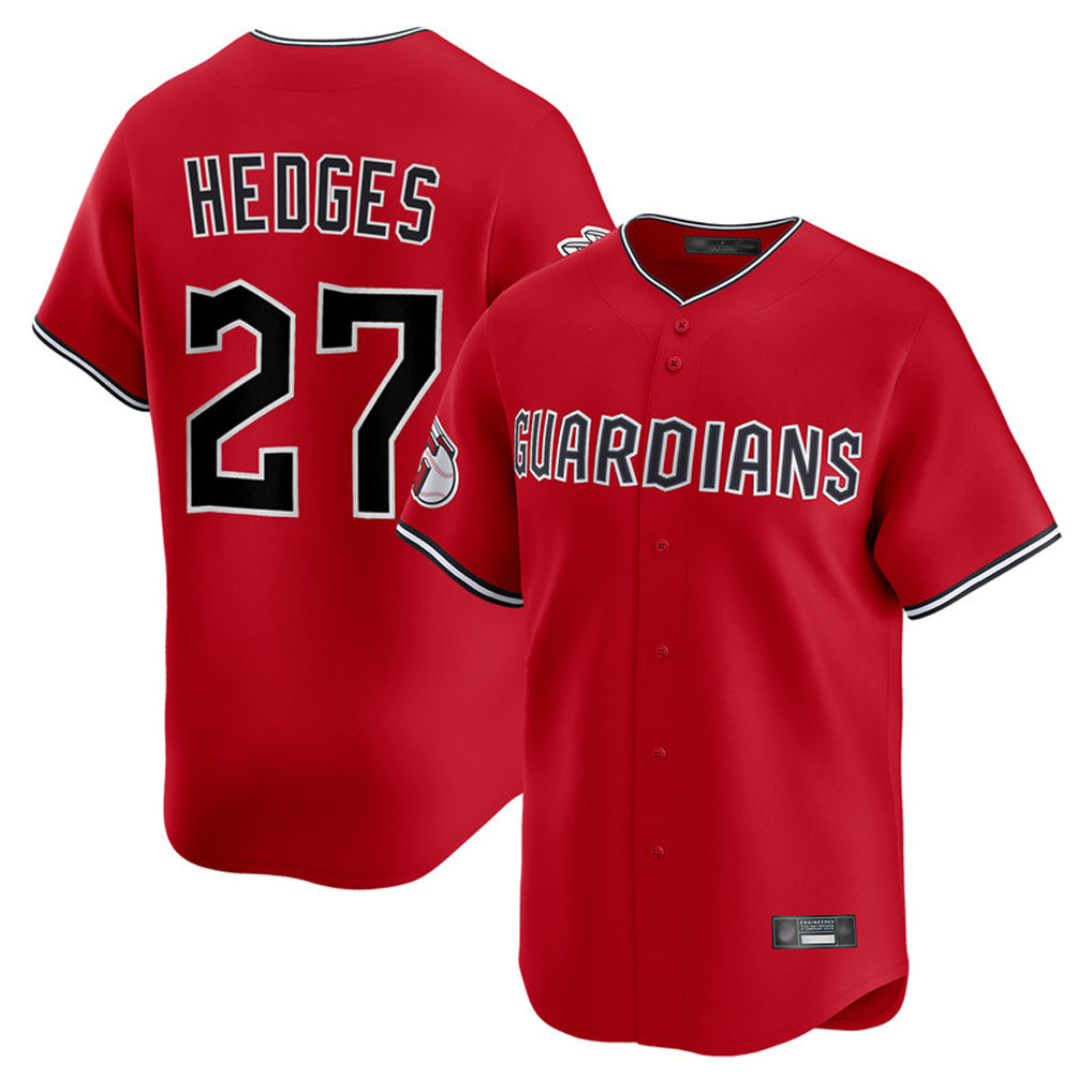 Cleveland Guardians #27 Austin Hedges Player Red CONTON Limited Home Stitched Jerseys
