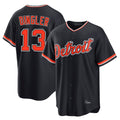 Detroit Tigers #13 Dillon Dingler Player Navy CONTON Home Game Stitched Jerseys