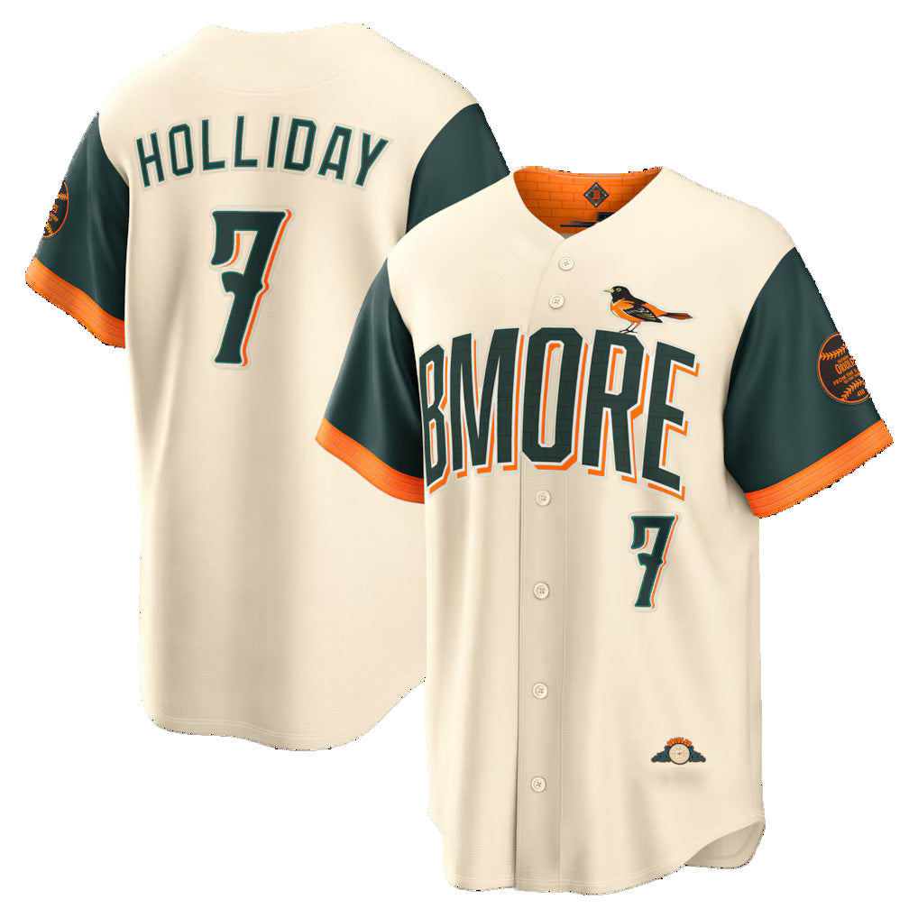 Baltimore Orioles #7 Jackson Holliday Natural CONTON 2026 City Connect Stadium Jersey
