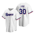Texas Rangers #30 Nathaniel Lowe White CONTON Cool Base Stitched Jersey