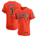 Baltimore Orioles #3 Taylor Ward Player Orange CONTON Limited Elite Home Game Stitched Jerseys