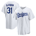 Los Angeles Dodgers #31 Tyler Glasnow White CONTON Home Replica Jersey