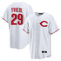 Cincinnati Reds #29 TJ Friedl Player White CONTON Home Game Stitched Jerseys