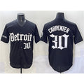 Detroit Tigers #30 Kerry Carpenter Black CONTON 'Motor Gothic Edition' Vapor Premier Limited Stitched Jersey