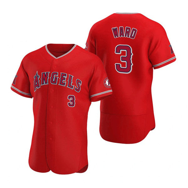 Los Angeles Angels #3 Waylor Ward CONTON Red Flex Base Stitched Jersey