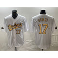 Los Angeles Dodgers #17 Shohei Ohtani Number White CONTON 2022 All Star Stitched Cool Base Jerseys