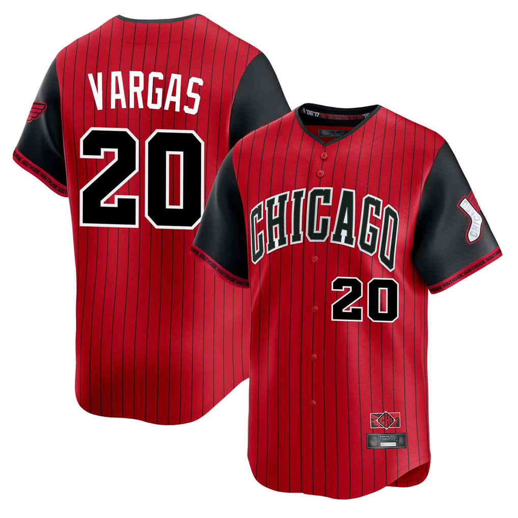 Chicago White Sox #20 Miguel Vargas Player Red CONTON City Connect Limited Home Stitched Jerseys
