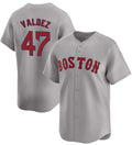 Boston Red Sox #47 Enmanuel Valdez Gray CONTON Cool Base Stitched Jersey