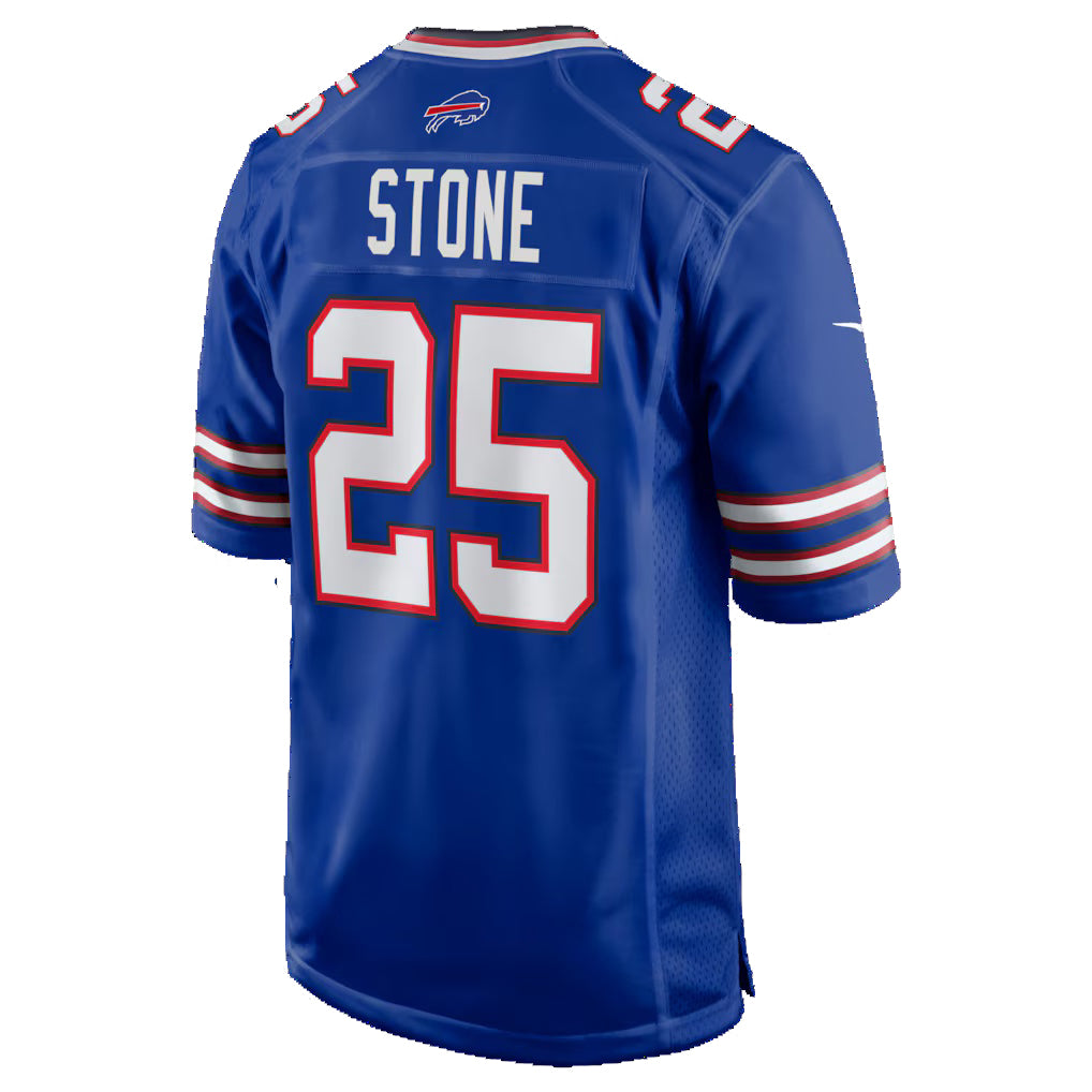 B.Bills #25 Geno Stone Royal CONTON Team Game Jersey