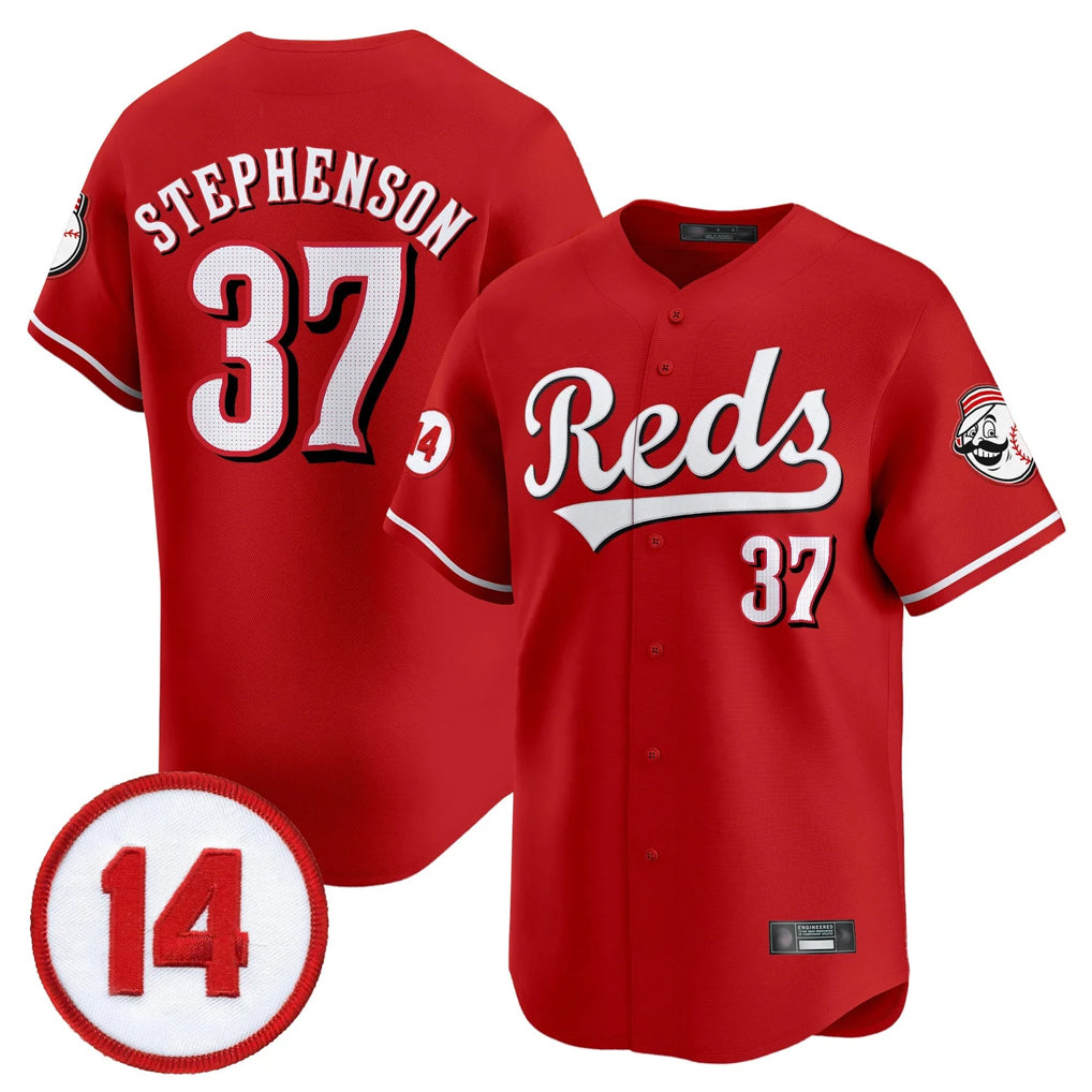 Cincinnati Reds #37 Tyler Stephenson Player Red CONTON Vapor Premier Limited Home Stitched Jerseys