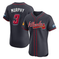 Atlanta Braves #3 Dale Murphy Player Navy CONTON 2025 Speedway Classic Limited Elite Home Game Stitched Jerseys