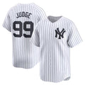 New York Yankees #99 Aaron Judge White CONTON Home Limited Player Jerseys
