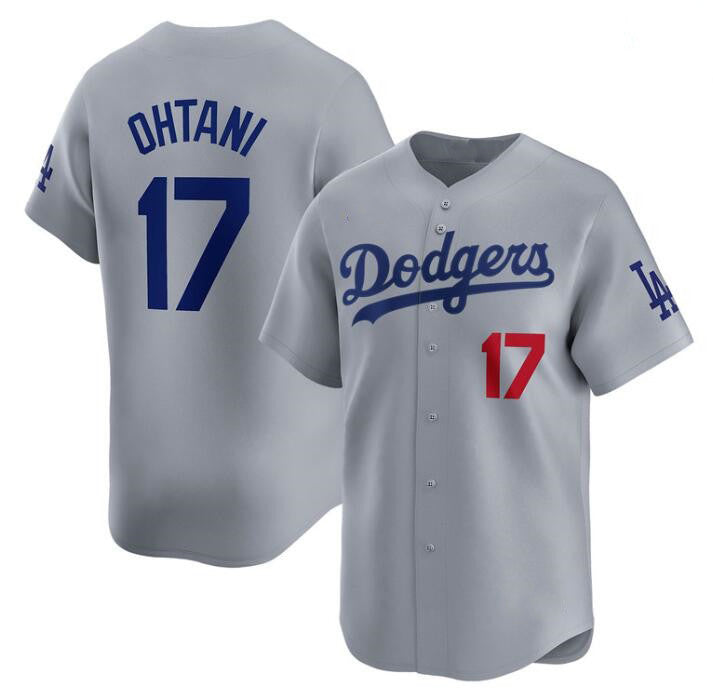 Los Angeles Dodgers #17 Shohei Ohtani Gray CONTON Cool Base Stitched Jersey 1