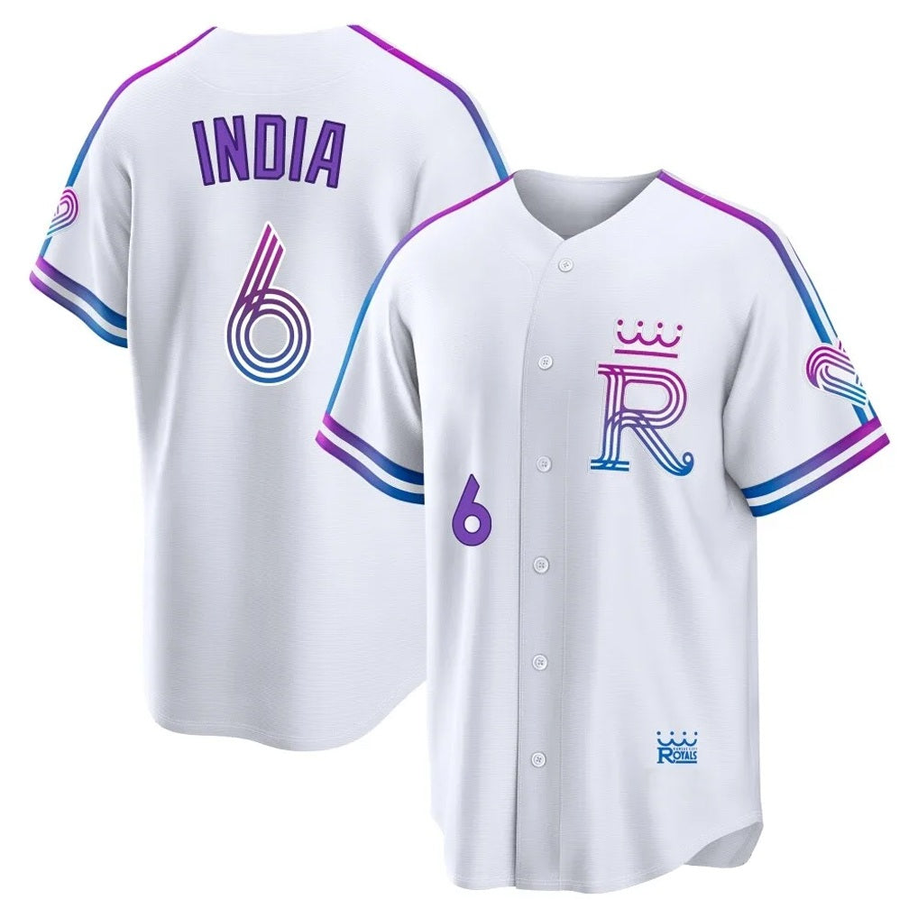 Kansas City Royals #6 Jonathan India Player White CONTON 2026 City Connect Limited Home Stitched Jerseys