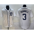 Detroit Tigers #3 Alan Trammell White CONTON Cool Base Stitched Jersey