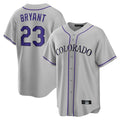 Colorado Rockies #23 Kris Bryant Player Gray CONTON Game Home Stitched Jerseys