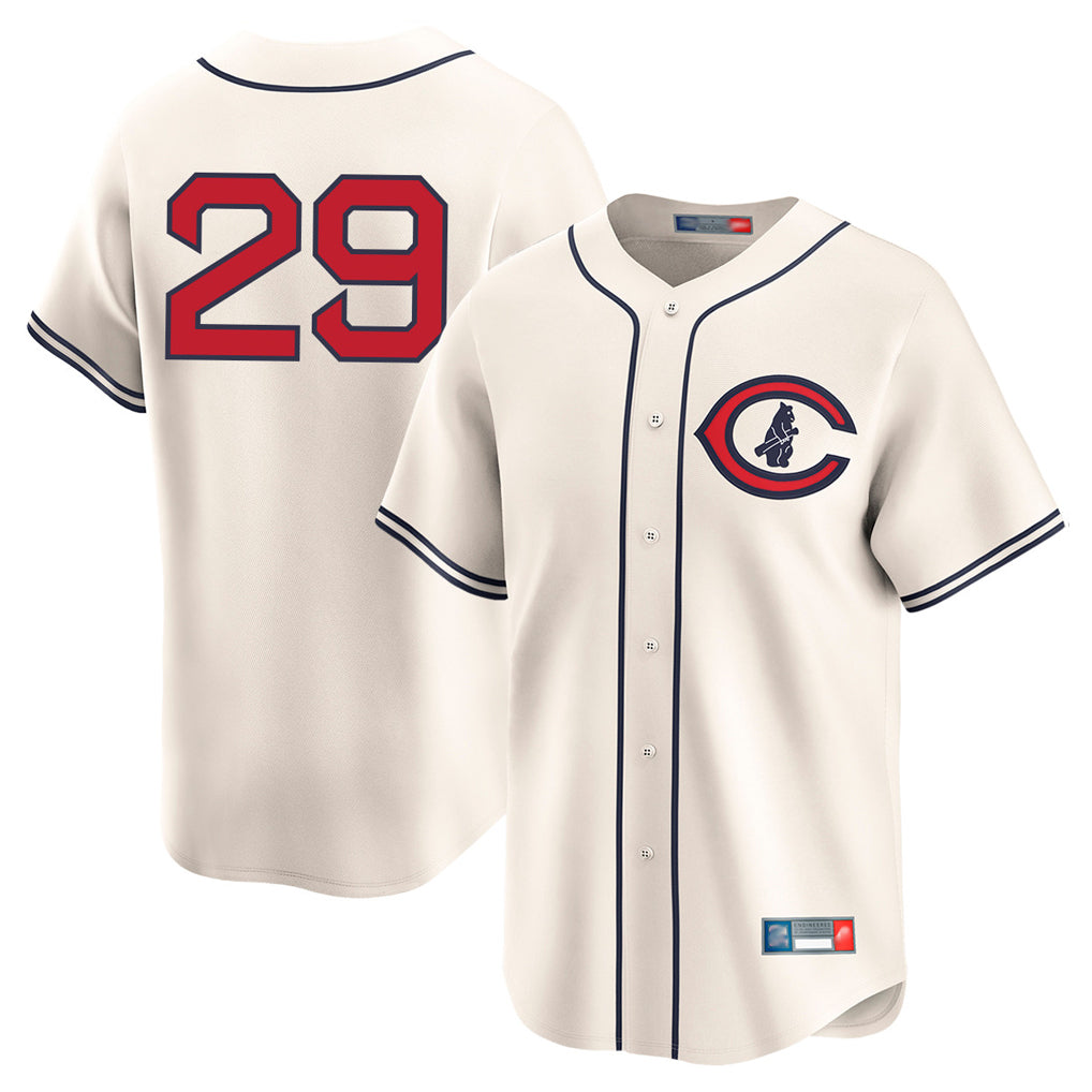 Chicago Cubs #29 Michael Busch Player Cream CONTON Field of Dreams Limited Home Game Stitched Jerseys