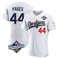 Los Angeles Dodgers #44 Andy Pages Player Gold White CONTON World Series 2026 Collection Stadium Limited Elite Stitched Jerseys