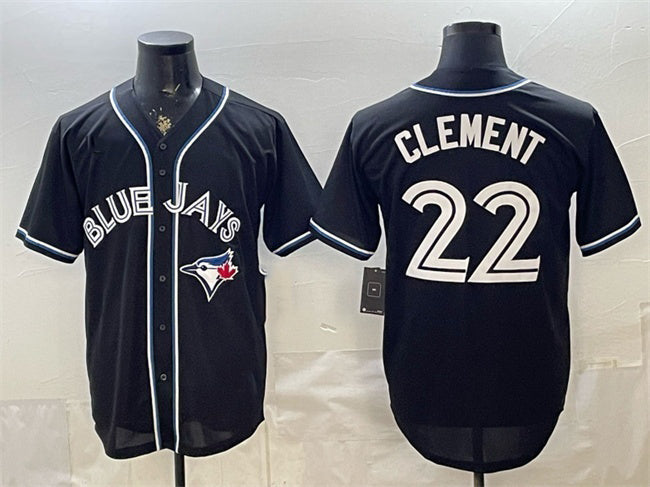 Toronto Blue Jays #22 Ernie Clement 2026 Fashion Replica Black CONTON Out Stitched Jersey