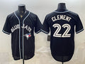 Toronto Blue Jays #22 Ernie Clement 2026 Fashion Replica Black CONTON Out Stitched Jersey