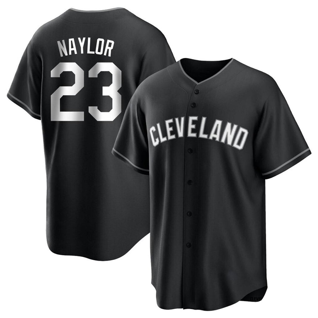 Cleveland Guardians #23 Bo Naylor Player Black CONTON Home Game Stitched Jerseys