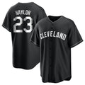 Cleveland Guardians #23 Bo Naylor Player Black CONTON Home Game Stitched Jerseys