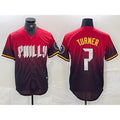 Philadelphia Phillies #7 Trea Turner Red CONTON 2024 City Cool Base Jersey