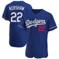 Los Angeles Dodgers #22 Clayton Kershaw Player Royal CONTON Limited Elite Home Stitched Jerseys