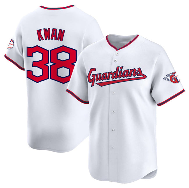 Cleveland Guardians #38 Steven Kwan White CONTON Home Limited Stitched Jersey