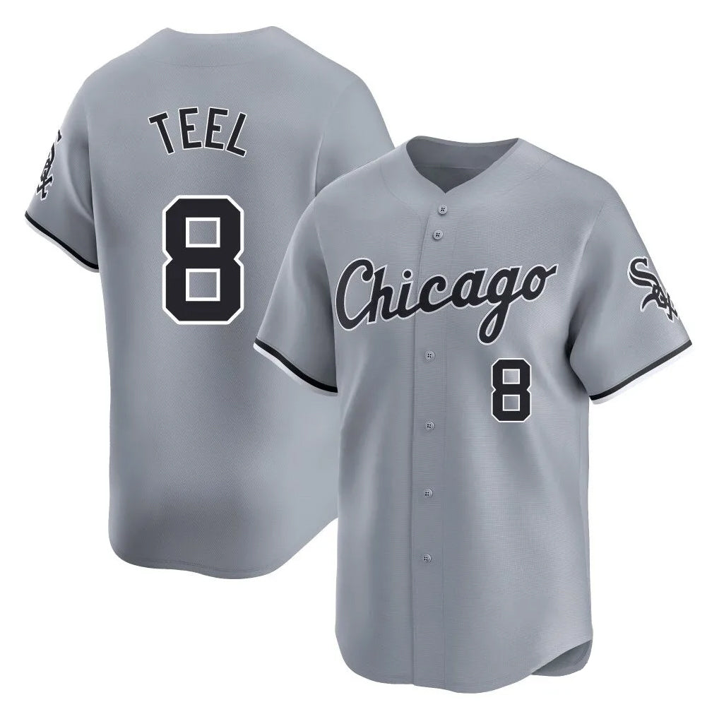 Chicago White Sox #8 Kyle Teel Player Gray CONTON Road Limited Home Stitched Jerseys