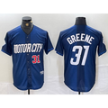 Detroit Tigers #31 Riley Greene 2024 Navy CONTON City Connect Cool Base Limited Stitched Jersey