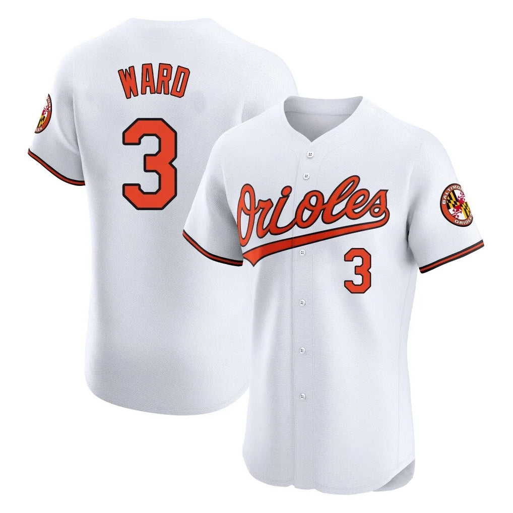 Baltimore Orioles #3 Taylor Ward Player White CONTON Limited Elite Home Game Stitched Jerseys