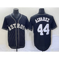 Houston Astros #44 Yordan Alvarez Black CONTON Cool Base Stitched Jersey