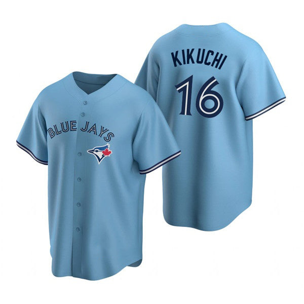 Toronto Blue Jays #16 Yusei Kikuchi Light Blue CONTON Cool Base Stitched Jersey